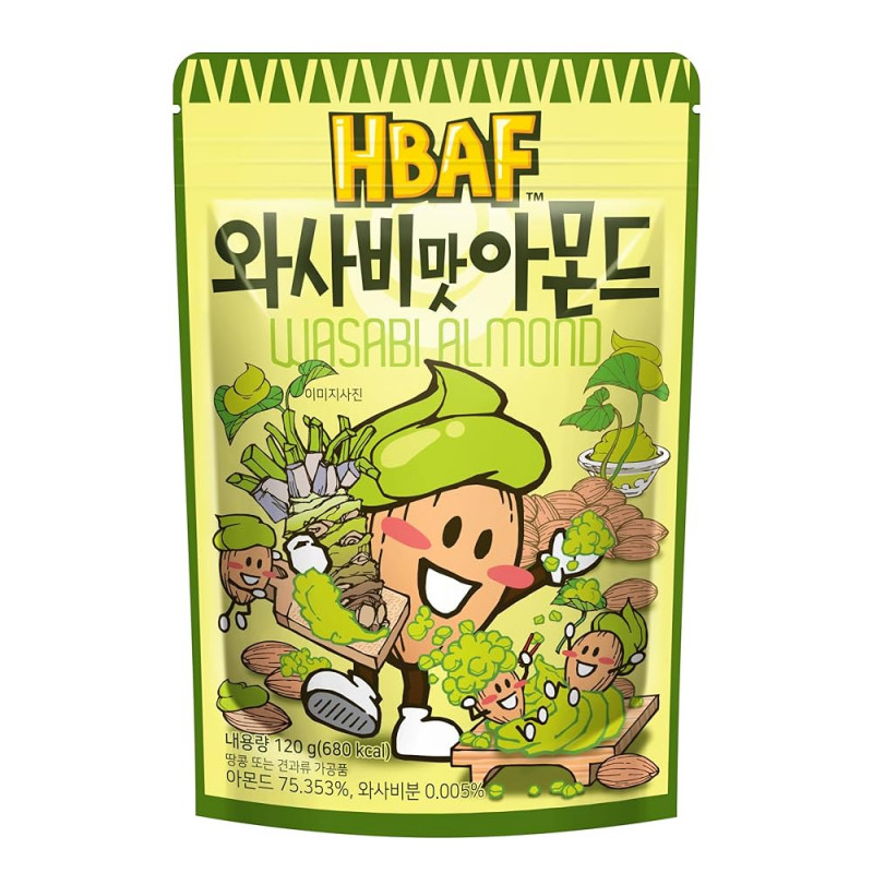 HBAF Wasabi Almond snacks 120g