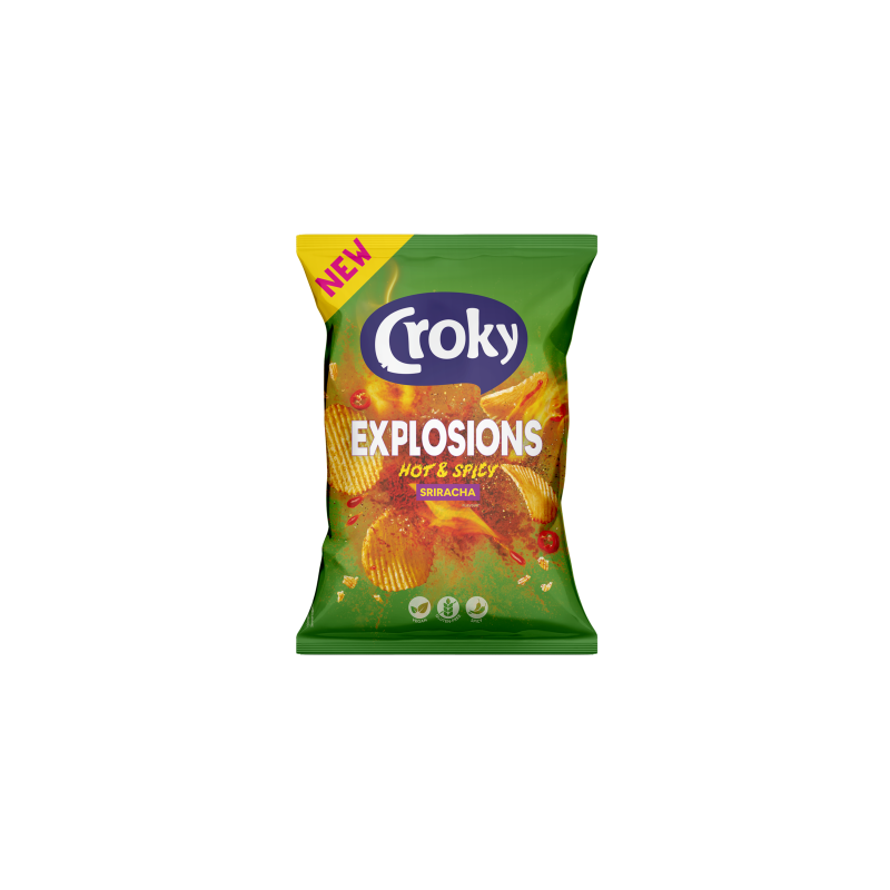 CROKY Chips Explosions Sriracha Hot & Spicy 150g