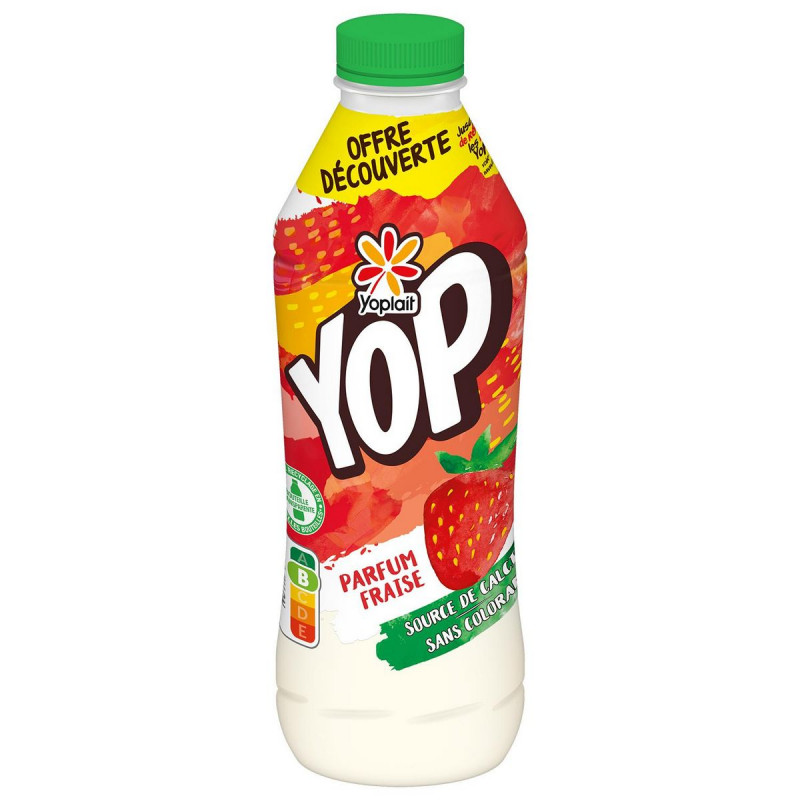 YOP Yahourt à boire Fraise 850ml