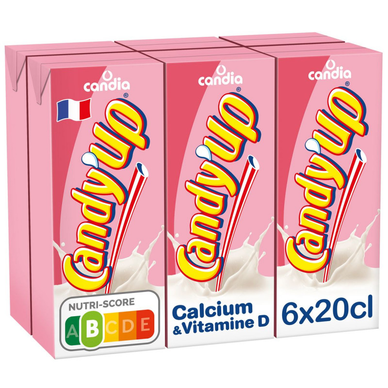 Candy'Up lait fraise 6x20cl