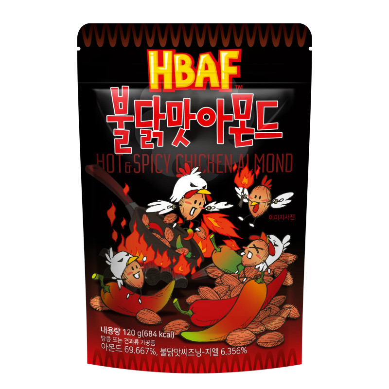 HBAF Hot & Spicy Chicken Almond 120g