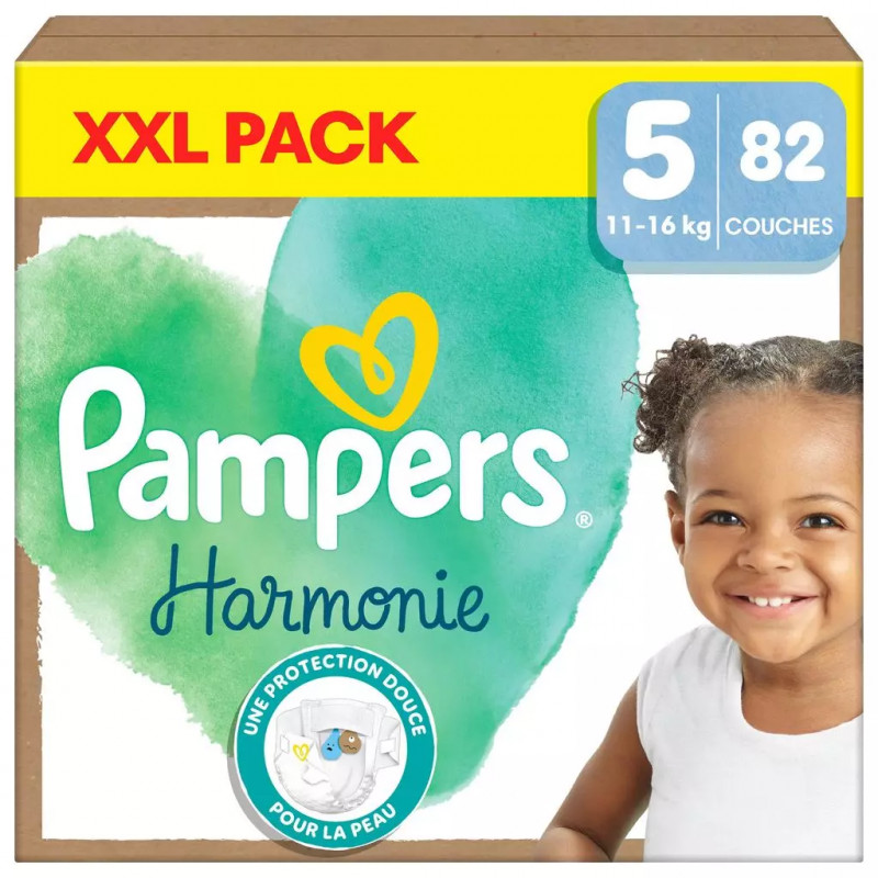 PAMPERS Harmonie Couches taille 5 (11-16kg) 82 couches