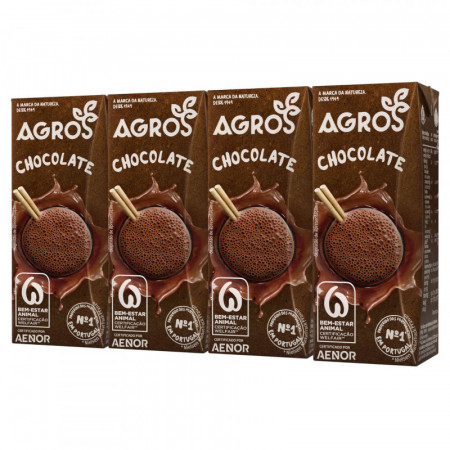 AGROS Lait au chocolat 4x20cl