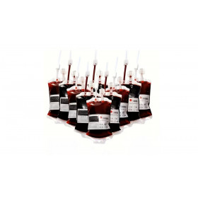 16 sachets de sang transparents réutilisables - Faux sang réaliste pour Halloween