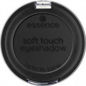 Essence Soft Touch Eyeshadow 06 Pitch Black – Fard à paupières noir intense, vegan, longue tenue, sans microplastique