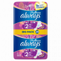 Always Platinium Serviettes Hygiéniques, 20 Serviettes Taille 2 Long avec Ailettes