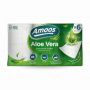 Amoos - Papier toilette aloe verra, 6 rouleaux, 3 épaisseur