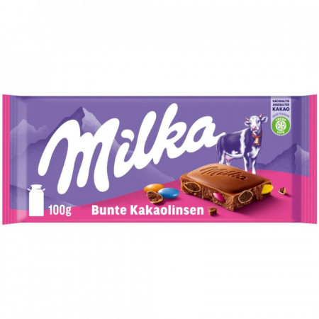 Milka Chocolat Bunte Kakaolinsen 100g