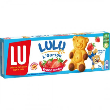 LU LULU Ourson Fraise 5x30g