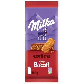 Milka Chocolat au Lait Extra Biscoff 190g