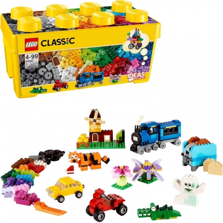 LEGO 10696 Classic Boîte de Briques Moyenne avec Coffret – Jeu de Construction Enfants, Idée Cadeau dès 4 Ans