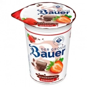 BAUER Yaourt chocolat et fraise 225g