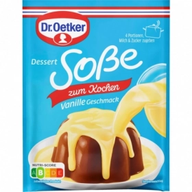 Dr. Oetker Sauce Dessert Vanille 3x17g - Préparation Rapide et Gourmande pour Desserts
