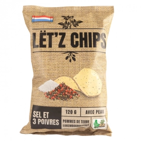 Lët'z Chips Sel & 3 Poivres 120g