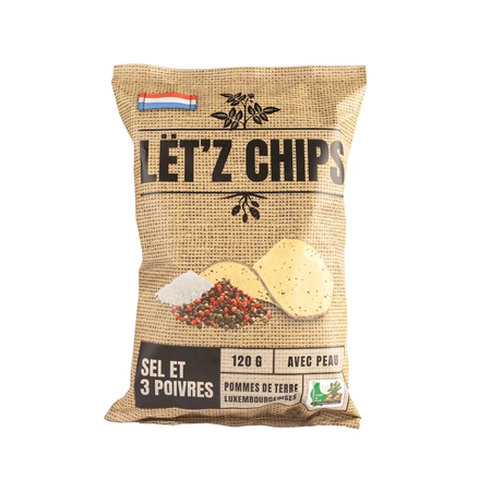 Lët'z Chips Sel & 3 Poivres 120g