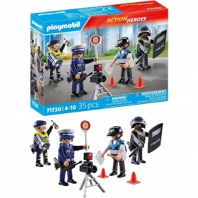 Playmobil Action Heroes 71730 - Set de Figurines Police avec Policier - Jouet Enfant dès 4 ans