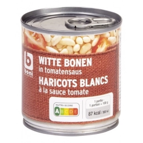 BONI haricots blanc sauce tomate conserve 200g