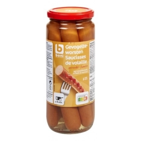 BONI saucisses de volaille 550g