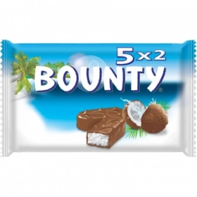 BOUNTY Chocolat Noix de coco 5x2 barres, 285g