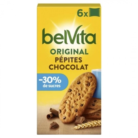 LU BELVITA Breakfast Chocolate Chips 6x50g