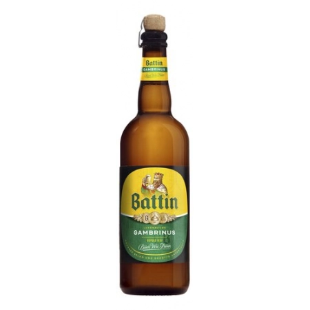 Battin Gambrinus bière blonde 5,2% vol 75cl