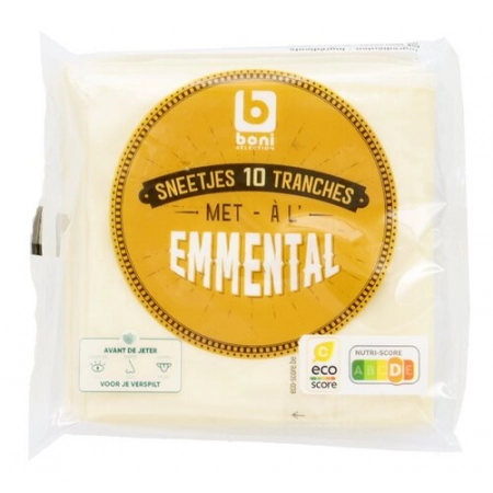 Boni 10 slices Emmental 250g