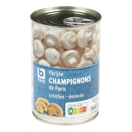 Boni Champignons de Paris Émincés en Conserve 390g