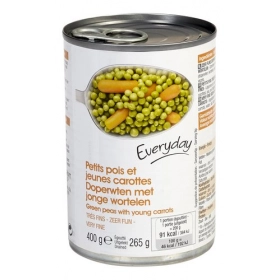 EVERYDAY fine peas and carrots 400g