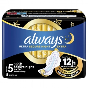ALWAYS Night Extra size 5 - Pack of 8 sanitary pads