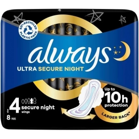 ALWAYS Ultra Night Size 4 – Pack of 8 Sanitary Pads
