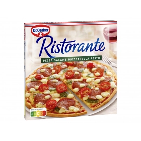 DR. OETKER Pizza Salami Mozzarella Pesto 360g