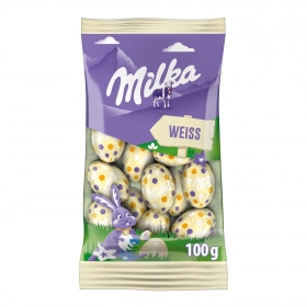 Milka Oeufs de Pâques en chocolat blanc 100g