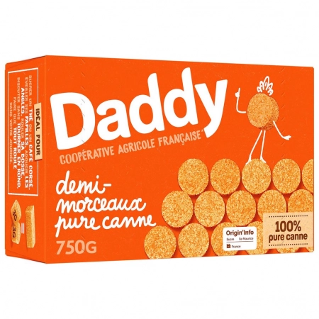 DADDY Sucre demi morceaux pur canne 750g