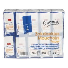 EVERYDAY mouchoirs 4 épaisseur 30 paquets
