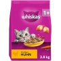 WHISKAS Sachet de nourriture sèche pour chats Adult 1+ avec poulet 3,8kg