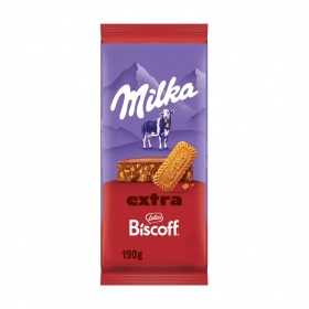 Milka Chocolat au Lait Extra Biscoff 190g