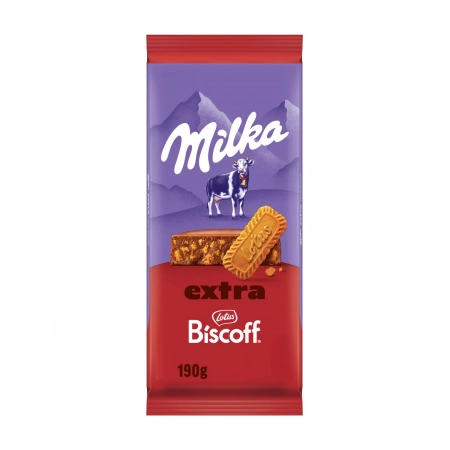 Milka Chocolat au Lait Extra Biscoff 190g