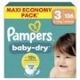 PAMPERS Baby-Dry Couches taille 3 (6-10kg) 136 couches