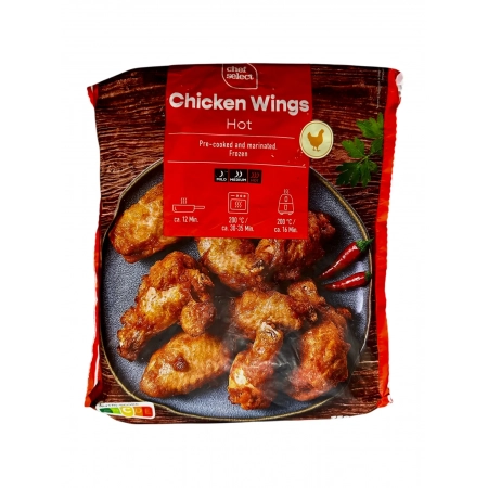 CHEF SELECT Chicken Wings Hot pré-cuites & marinées 750g