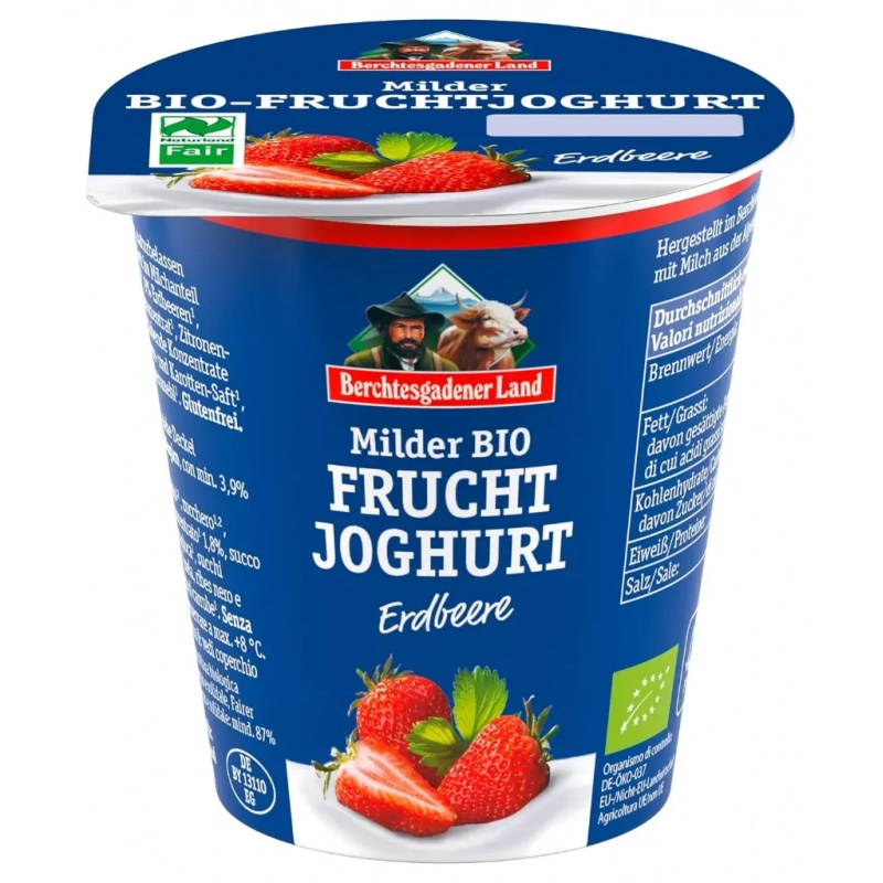 Berchtesgadener Joghurt Fraise Bio 150g