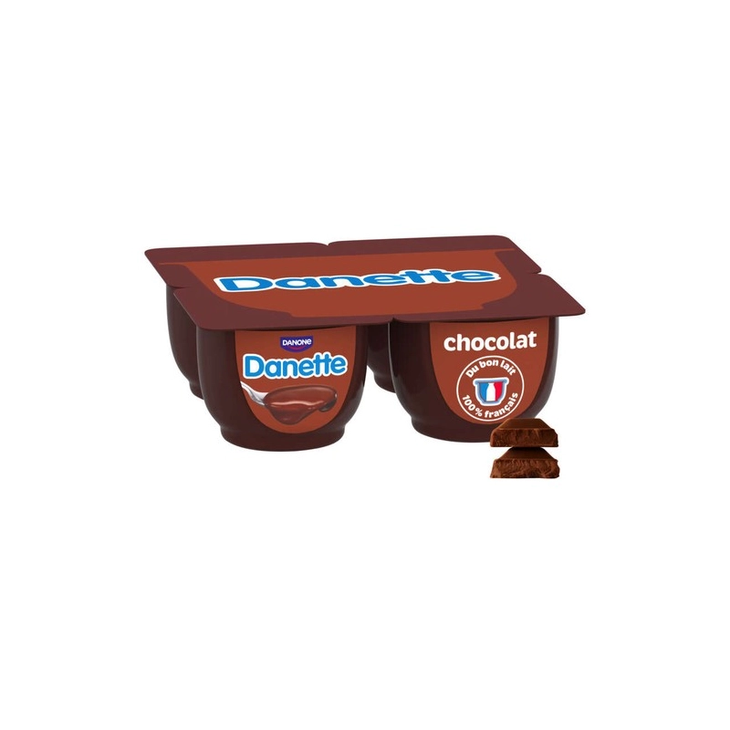 Danone Danette crème dessert chocolat 4 pots de 125g