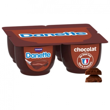 Danone Danette crème dessert chocolat 4 pots de 125g