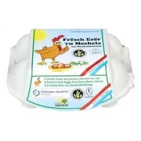 Oeufs de poules élevées au sol L 6 pièces - Mathay