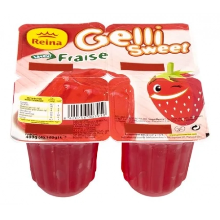 Gélatine Fraise 4x100g