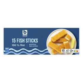BONI Bâtonnets de poisson sans arêtes 15×30g