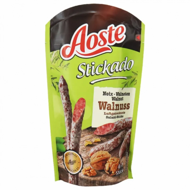 AOSTE Stickado Walnuss Salami-Sticks 70g