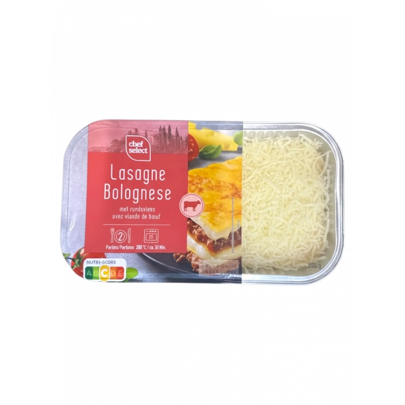 CHEF SELECT Lasagne Bolognese à la viande de boeuf 800g