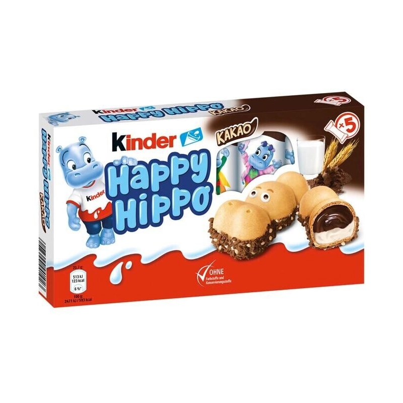 Kinder Happy Hippo Biscuits Cacao 103,5g