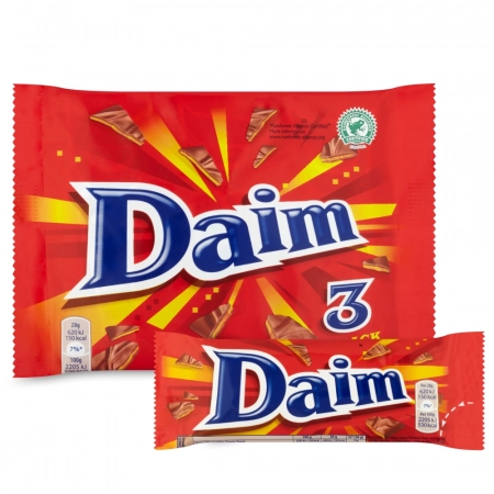 Daim barre de chocolat 3x28g