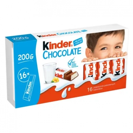 Kinder 16 milk chocolate sticks 200g